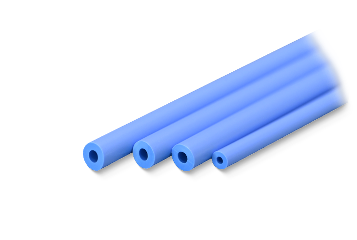 Tubo médico de fluoropolímero